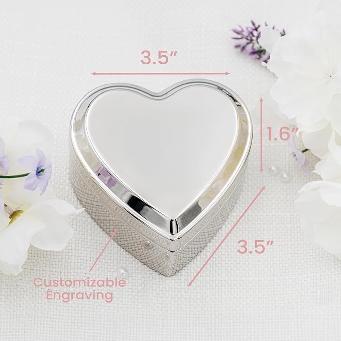 Cherished Moments Personalized Bride Jewelry Box, Heart Keepsake
