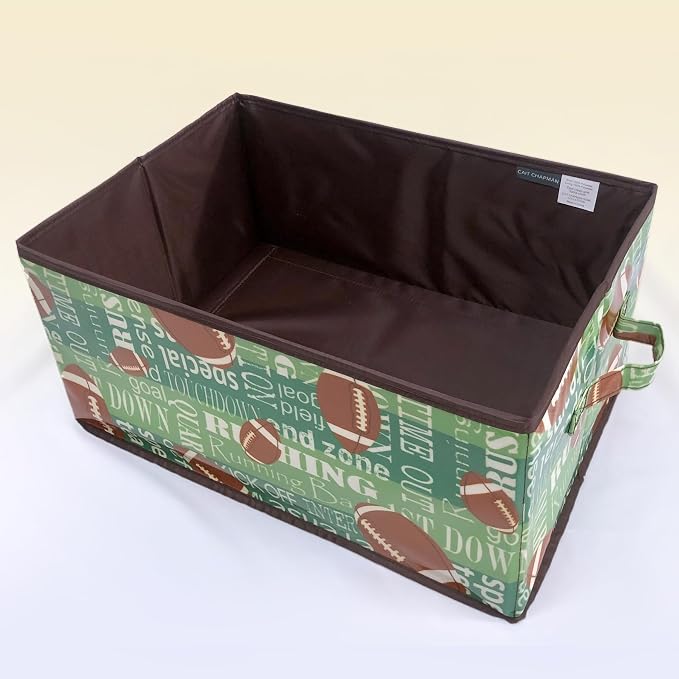 Passion for Football Collection 17"x12"x8" Rectangular Storage Bin