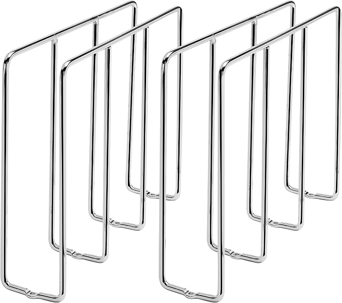 Rev-A-Shelf 596-10CR-52 U-Shaped Kitchen Cabinet Rack Holder Organizer for Bakeware, Cookie Baking Sheets, Cutting Boards, & Lids, Chrome (2 Pack)