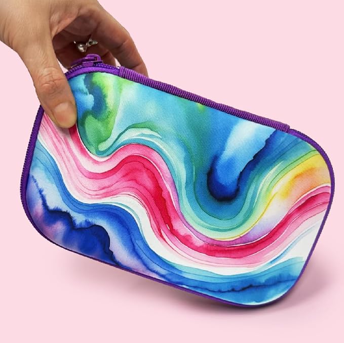 ZIPIT Aesthetic Pencil Box for Girls, Cute Pencil Case for School, Large Capacity Stationery Organizer Box