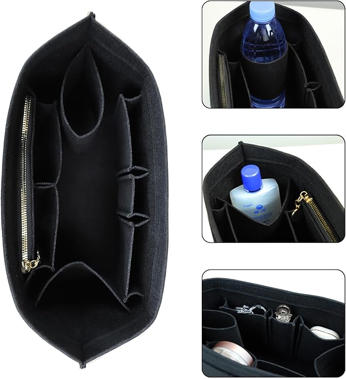Purse Organizer For Longchamp Purse For Long Champ Le Pliage Insert organizer1012-25black-L