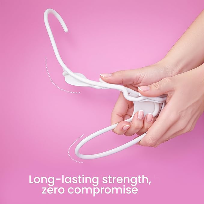 Utopia Home - Plastic Hangers 30 Pack - Space Saving Clothes Hanger - Durable and Strong Closet Organizers and Storage Makes It Ideal Stocking Stuffers or Apartment or Dorm Room Essentials (White)