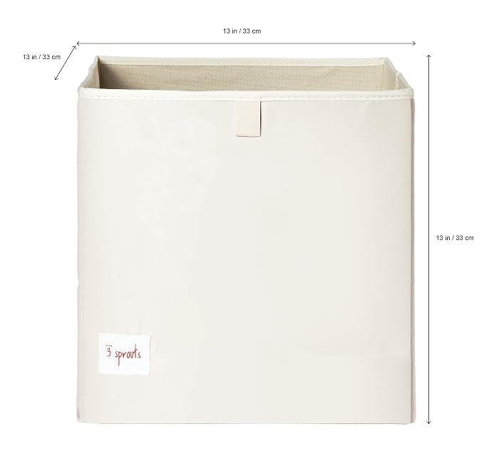 3 Sprouts Toy Storage Organizer: Toy Box Cube Organizer for Playroom, Nursery - Foldable Storage Bin - Mouse