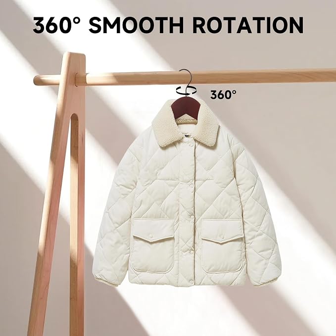 Quality Wooden Clothes Hangers, Solid Wood Suit & Coat Hangers with Pants Bars, Swivel Hook, Shoulder Notches, Heavy Duty Hangers for Shirts, Jackets, Dresses & Trousers(Mahogany/12-Pack)