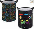 Zhehao 2 Pcs Gamer Laundry Basket Boys Kids Laundry Hamper Gamer Room Decor Gaming Storage Basket Hamper Clothes Organizer Nursery Toy Storage Bin for Gifts Bedroom Bathroom Decoration(Stylish)