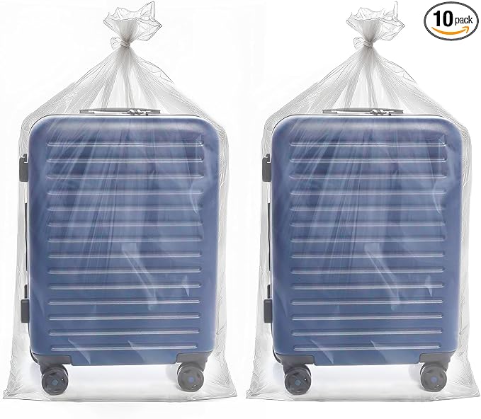 Besti Large Clear Plastic Bags – 10-Pcs 32x48-inch Extra Large Storage Bags – Packing Bags for Suitcases, Luggage, Large Items – Heavy-Duty Moving Bags for Protection and Storage