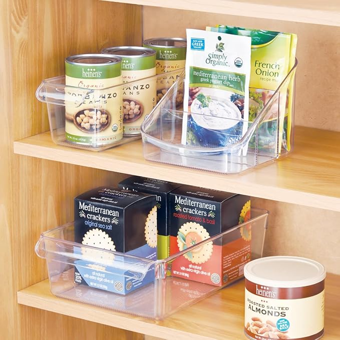 iDesign Linus BPA-Free Plastic 3-Tier Packet Organizer | 6.25" x 5.75" x 5", Clear