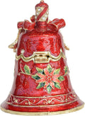 Christmas Ornament Trinket Box Jewelry Box Hand Painted Decorative Box with Hinged Lid Ring Earring Holder Holiday Figurine Collectible