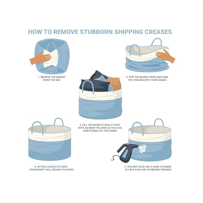 OrganiHaus Rainbow Laundry Basket & Hamper, Nursery Playroom 52L | Rainbow Pastel - Rainbow Cotton Rope Hamper, Nursery 52L