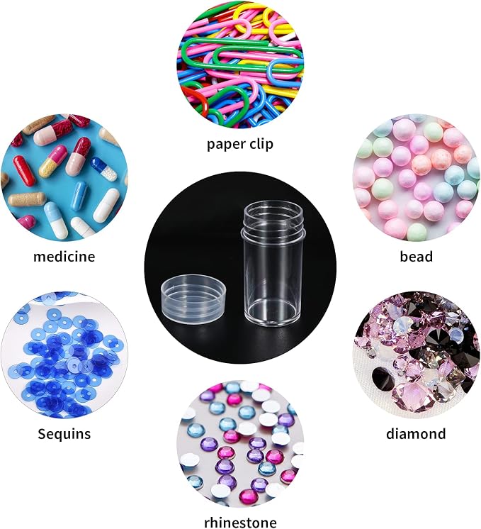 Douorgan Diamond Painting Storage Containers 60 Slots Accessories and Tools Portable Diamond Painting Organizer Shockproof Diamond Art Storage Case Jewelry Beads Storage Box