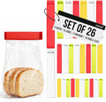 Linden Sweden Twixit! Bag Clips - Set of 26 - Keep Food Fresh, Prevent Spillage - Great for Storage and Organization - Microwave, Freezer and Dishwasher-Safe - BPA-Free