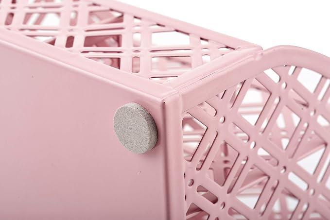 Exerz Desk Organizer Light Pink Office Desk Accessories Supplies Office Storage Desktop Pencil Pen Holder with Drawer Home Workspace