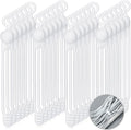 Nuanchu 40 Pcs Silicone Cable Ties Reusable Holder Adjustable Straps Multipurpose Charging Cable Organizer for Fastening Charging Cords Wires(4.17 Inch,Translucent)