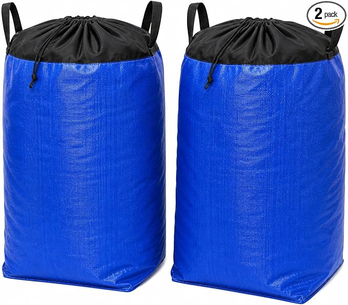 Moving Bags Heavy Duty Extra Large, 66 Gallon Large College Moving Bags with Handles, Waterproof Storage Packing for Home Dorm, Set of 2