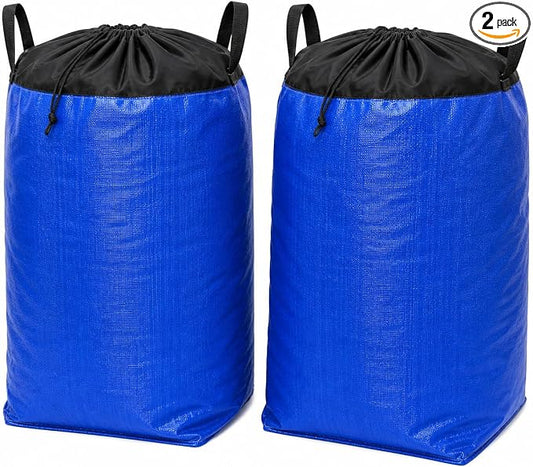 Moving Bags Heavy Duty Extra Large, 66 Gallon Large College Moving Bags with Handles, Waterproof Storage Packing for Home Dorm, Set of 2