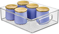 iDesign Stackable Pantry Bin, Clear | Kitchen Cabinets, Fridge or Freezer Storage, Made in USA