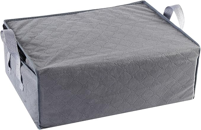 Storage Bins Storage Bags Closet Organizers Sweater Storage Clothes Storage Containers, 3pc Pack, Gray (G01)