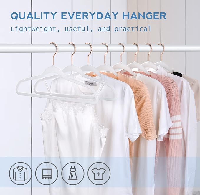 TIMMY 50 Pack Velvet Hangers, Non-Slip Ultra-Thin Space-Saving Suit & Coat Hangers with 360° Silver Swivel Hook - Hold 10 lbs, for Blazers, Dresses & Pants (17.7 in)
