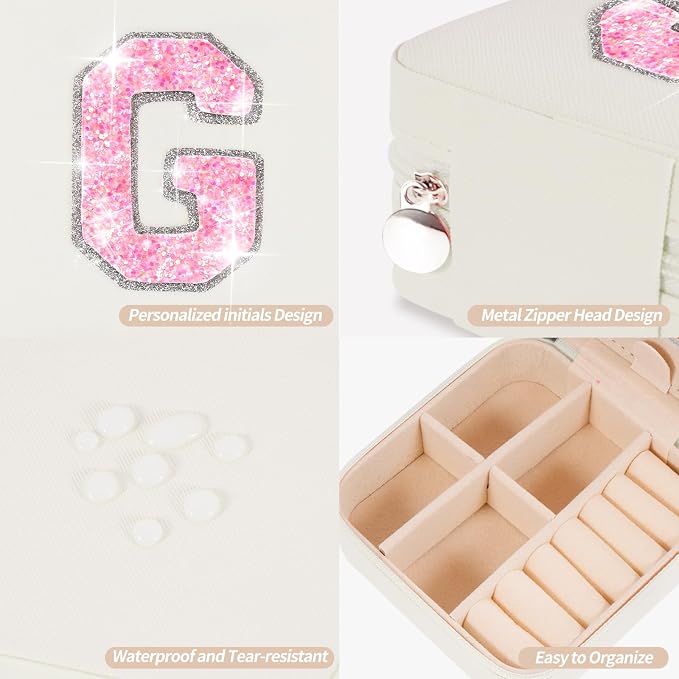 Uygafly Graduation Gifts for Women Teen Her,Fashion Jewelry Case Cute Trendy Stuff Graduation Essentials Accessories | Cream,G