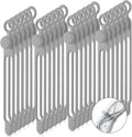 Nuanchu 40 Pcs Silicone Cable Ties Reusable Holder Adjustable Straps Multipurpose Charging Cable Organizer for Fastening Charging Cords Wires(7.1 Inch,Gray)