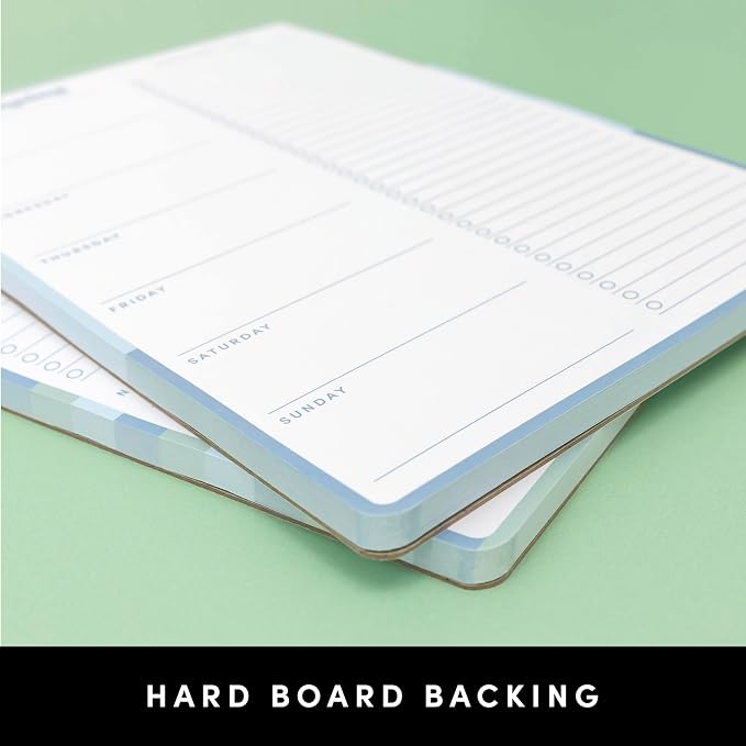PAPERAGE To Do List Notepad & Weekly Planning Pad, 60 Sheets, 6.5 in x 9.5 in, Undated Weekly Planner & To Do List Notebook for Work, Home Office & School, (Blue)