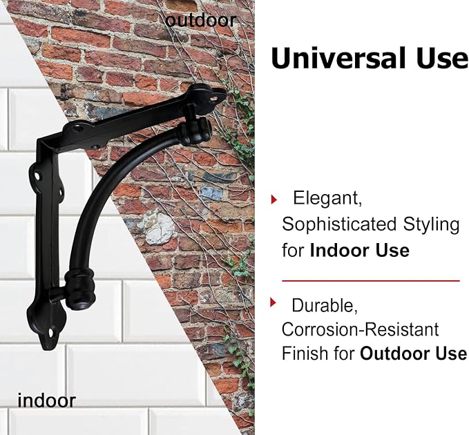 NACH Decorative Shelf Brackets, 4 Pack of 5.25 x 1.25 x 5.25 inch Black Cast Iron Shelf Brackets - Decorative Brackets for Mounting - Industrial Style Brackets