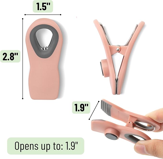 Mr. Pen- Magnetic Chip Clips, 6 Pack | Airtight Seal Reusable Bag Closers for Food Storage, Snacks, Bread & Kitchen Organization