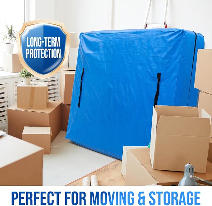 TAILI Twin Mattress Bags for Moving and Storage, Heavy Duty Moving Supplies Mattress Cover with Reinforced Handles, Storage Cover Essentials Packing Protector