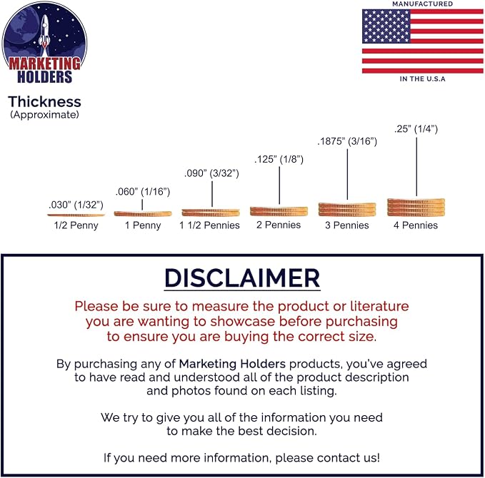 Marketing Holders Wall Business Card Holder with Hanging Hardware for 2" x 3.5" Vertical Gift Cards Clear Acrylic 6 Slot Display Holds 50 Contact or 30 Membership Cards