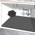 25” x 19” Silicone Under Sink Mat for Bathroom/Kitchen Cabinet Organizer Mat | Leak-Proof Waterproof Liner Pad & Anti-Spill Tray | 0.7in Edge Barrier, 3.5Gal Capacity