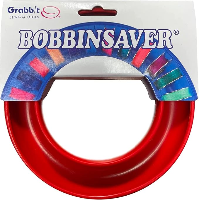 Bobbin Organizer – Holds 20+ Bobbins – Flexible Plastic Holder for Sewing Machine, Embroidery, & Quilting Bobbin Storage, Red
