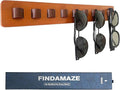 Sunglasses Organizer Wall Mounted Wood Sunglass Holder for Home Glasses Holder/Sunglasses Rack,Home Decor (Wood color-1pcs-long)