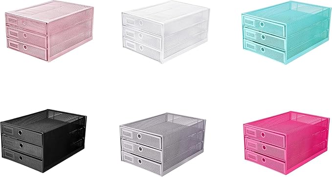 EXERZ Paper Sorter 3 Tier Drawers A4 / Multifunctional Desk Organiser/Letter Tray - Documents, Magazines, Notebooks and Letters