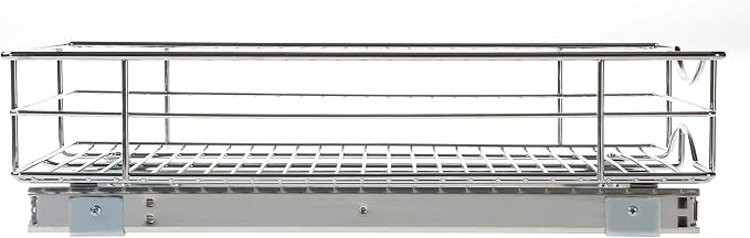 Home Zone Living Pull Out Kitchen Cabinet Organizer with Slide Out Drawer for Space Saving Storage, 14” W x 21” L | 21" x 14" x 5.55" with Effortless Slide-Out Access and Heavy-Duty Stability