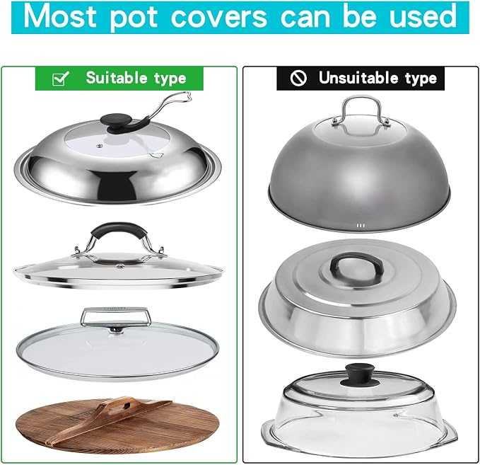 YQh The-Cabinet Pot Lid Organizer,Door Mounted Pot cover rack,Pot Lid Storage,Cabinet-Hanging Type Pot Lid Rack,304 stainless steel Pot cover support in kitchen, cabinet and food cabinet
