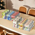 Jsyrjing Can Organizer for Pantry, 2-Tier Canned Goods Organizer 2 Pack | Automatic rolling, Modular flexible combination, Extra-thick clear material, Cabinet pantry fridge countertop storage
