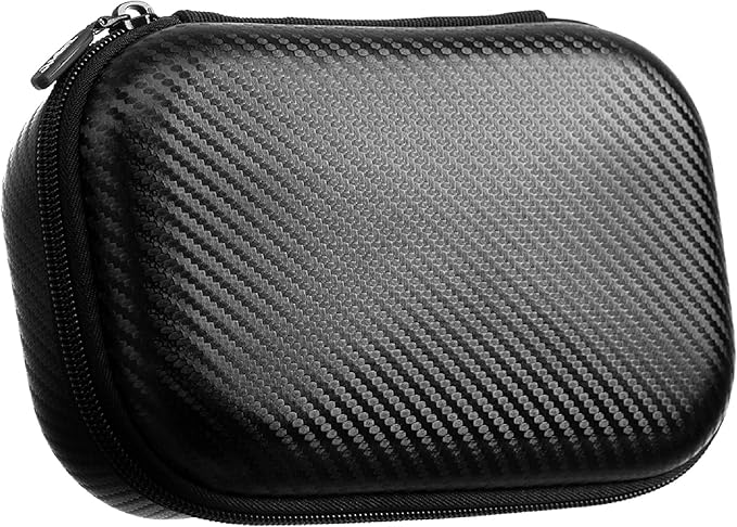 ZIPIT Black Carbon Pencil Case, EVA Pencil Box, Durable Storage Organizer, School Supplies and Cable Holder