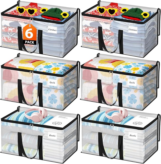 Fab totes Moving Bags Extra Heavy Duty Oversized Storage Bags with Reinforced Handle and Double Zippers,Moving Supplies Totes for Storage Packing Dorm Room Essentials Alternative to Moving Boxes