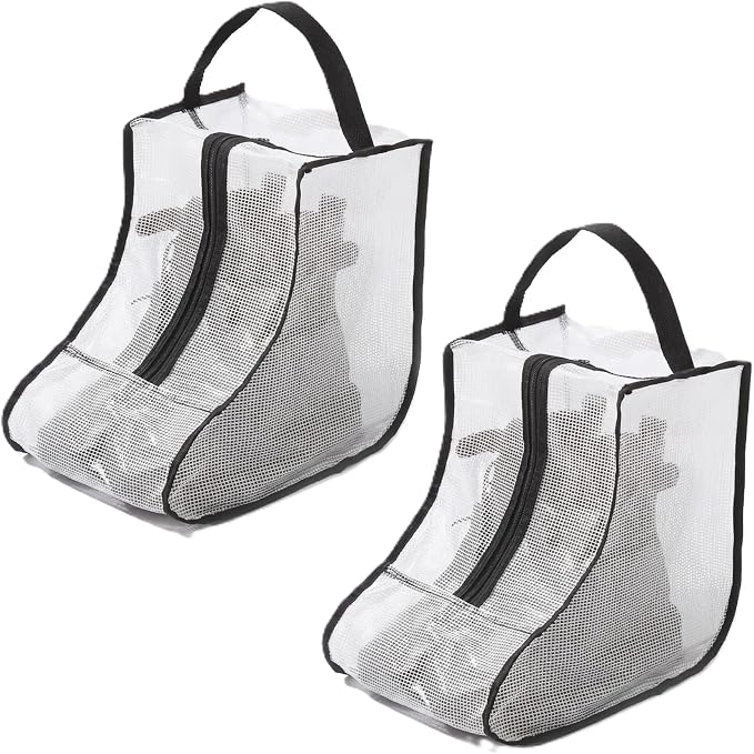 Boots Storage Bag, Portable Shoe Bags for Storage and Travel, Clear Dust Proof Boots Cover Bag, Boot Organizer (Medium)