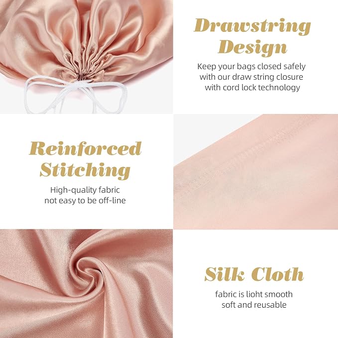 12 Pack Dust Bags for Handbags Travel Storage Pouch Silk Cloth Bag | Drawstring Large Storage Pouch for Handbag Purse Shoes Boots, Multicolor 23.6x19.6 Inch