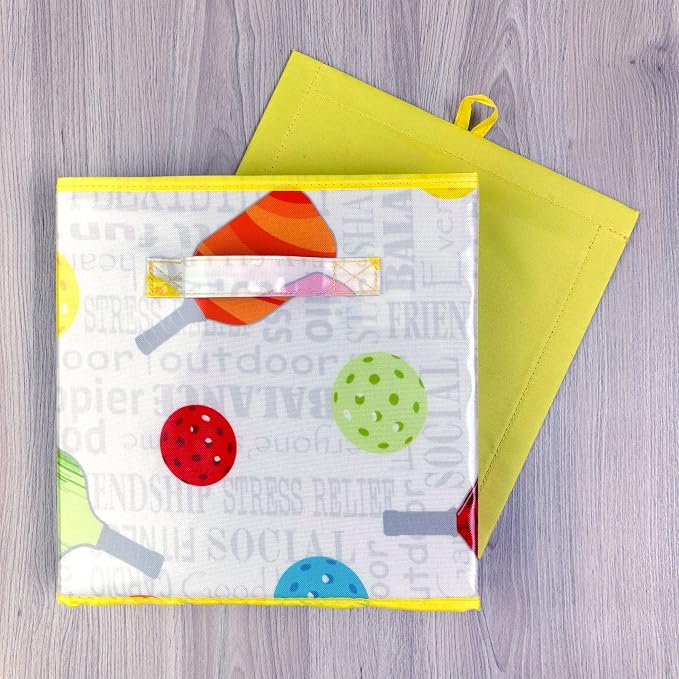 Passion for Pickleball Collection 11"x11"x11" Storage Bin
