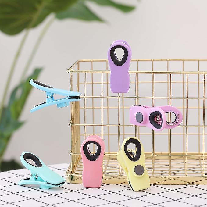 Mr. Pen- Magnetic Chip Clips, 6 Pack | Airtight Seal Reusable Bag Closers for Food Storage, Snacks, Bread & Kitchen Organization