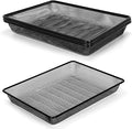 Office Metal Mesh Basket for Desk, Single Paper Tray Organizer, Turn in Trays Classroom, Flat Mail Letter Storage Basket for Office Home Drawers School (5, Black)