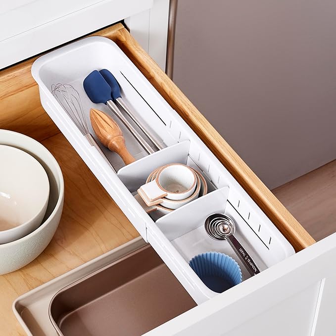 YouCopia DrawerFit Sliding Drawer Sorter, Adjustable Drawer Organizer