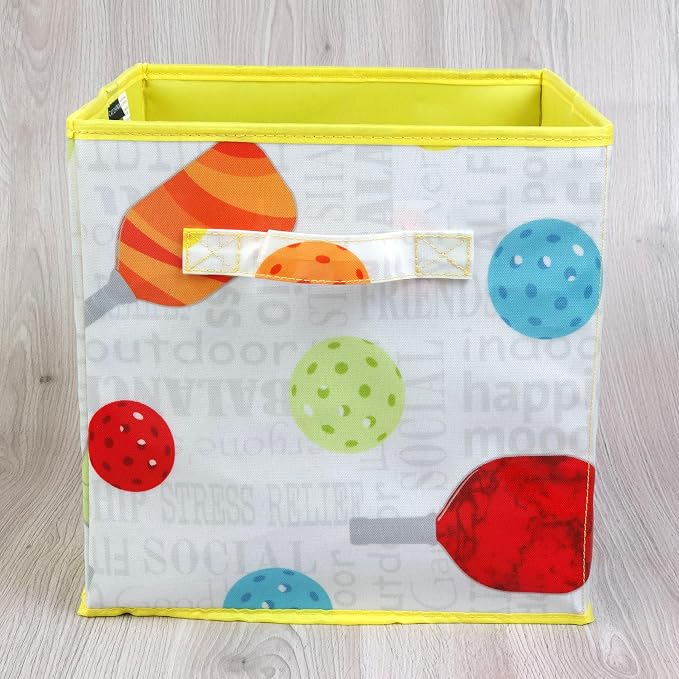 Passion for Pickleball Collection 11"x11"x11" Storage Bin