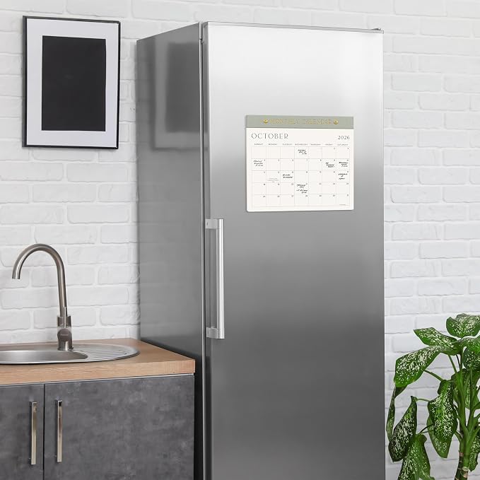 Beautiful 2026-2027 Magnetic Fridge Calendar - Runs From June 2026 Until December 2027 - The Perfect Monthly Refrigerator Paper Calendar for Easy Organizing