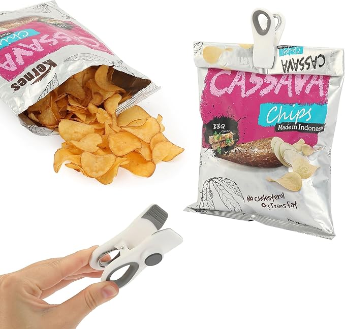 Mr. Pen- Magnetic Chip Clips, 6 Pack | Airtight Seal Reusable Bag Closers for Food Storage, Snacks, Bread & Kitchen Organization