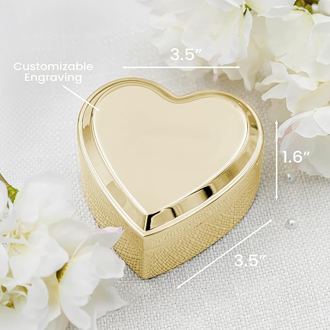 Cherished Moments Personalized Flower Girl Jewelry Box, Heart Keepsake