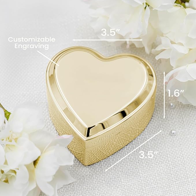 Cherished Moments Personalized Bride Jewelry Box, Heart Keepsake