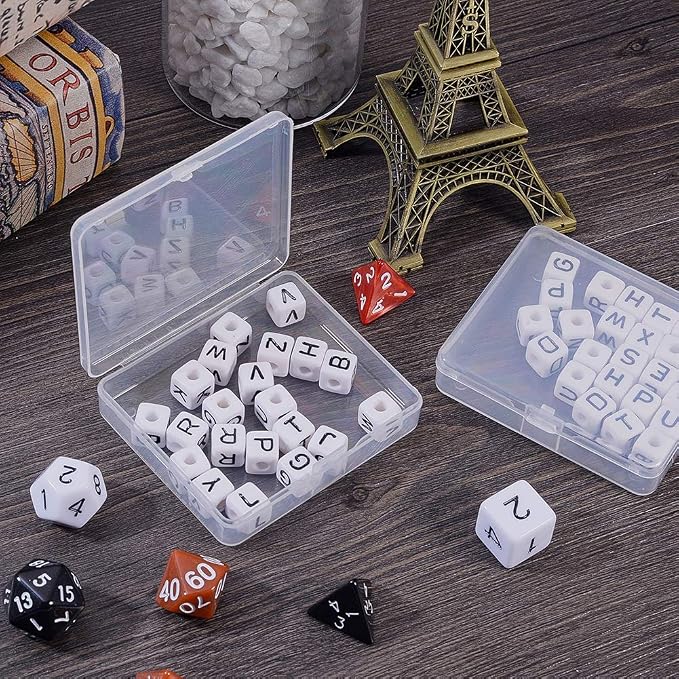 BENECREAT 16 Pack Rectangle Clear Plastic Bead Storage Containers Box Case with lid for Earplugs PillsTiny Bead Jewerlry Findings - 2.9x1.92x0.78 Inches